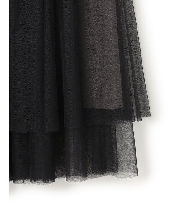 23区「【洗える】レイヤード チュール スカート」|スカート|