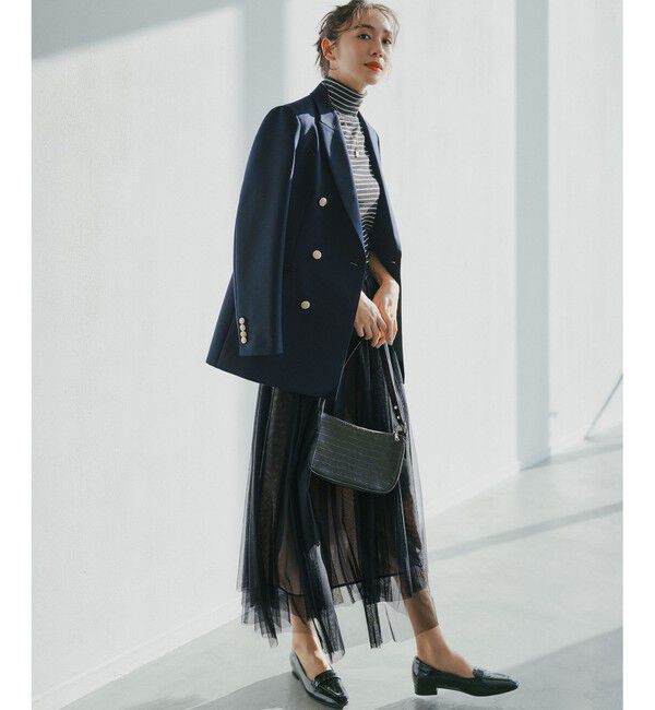 23区「【洗える】レイヤード チュール スカート」|スカート|