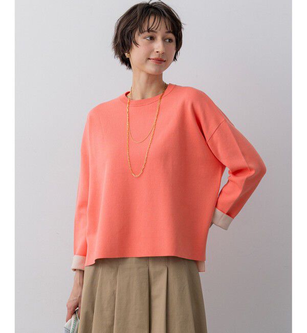 23区「バイカラーダブルフェイス ニット」|ニット・セーター|ｱﾌﾟﾘｺｯ