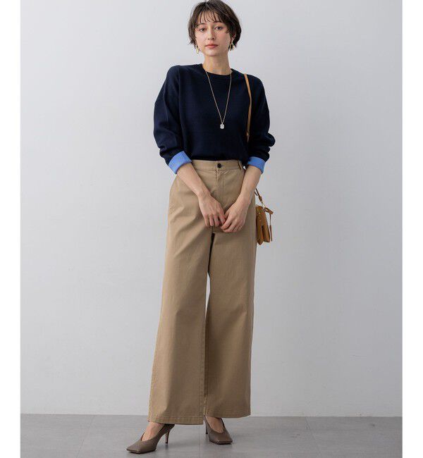 23区「バイカラーダブルフェイス ニット」|ニット・セーター|