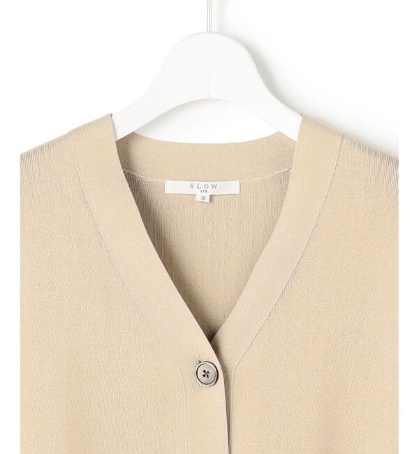 23区「【SLOW/一部店舗限定】コットンポリエステル カーディガン」|カーディガン|
