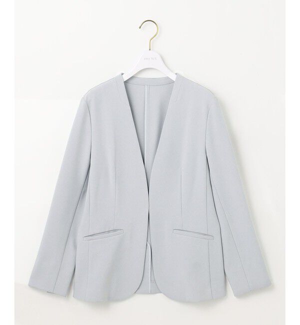 any SiS「【UVカット / 接触冷感 / 吸水速乾】スマートビューティストレッチ ノーカラージャケット」|ノーカラージャケット|