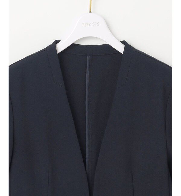 any SiS「【UVカット / 接触冷感 / 吸水速乾】スマートビューティストレッチ ノーカラージャケット」|ノーカラージャケット|