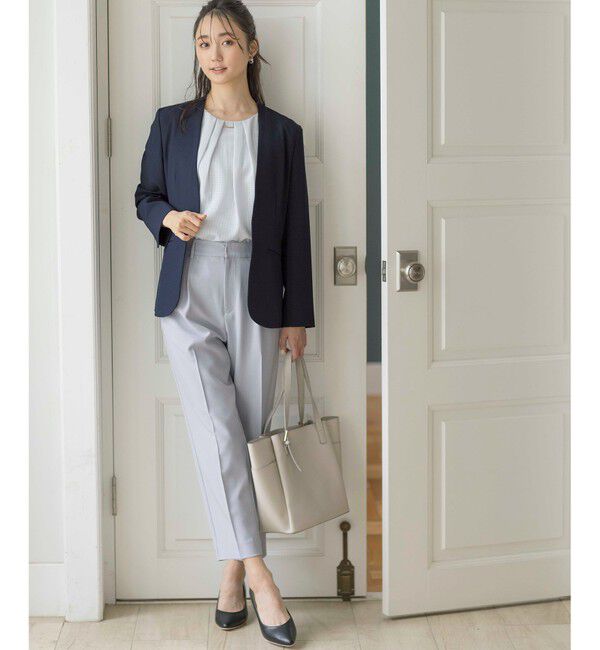 any SiS「【UVカット / 接触冷感 / 吸水速乾】スマートビューティストレッチ ノーカラージャケット」|ノーカラージャケット|