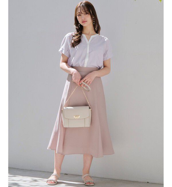 any SiS「【速乾・接触冷感】スムージーポリエステル フレアスカート」|スカート|