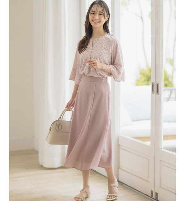 any SiS「【速乾・接触冷感】スムージーポリエステル フレアスカート」|スカート|