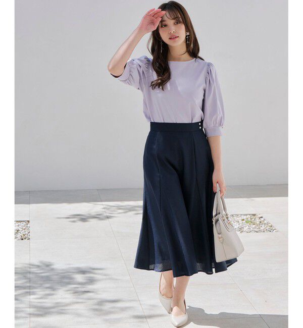 any SiS「【速乾・接触冷感】スムージーポリエステル フレアスカート」|スカート|