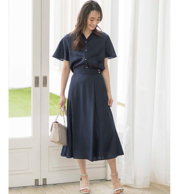 any SiS「【速乾・接触冷感】スムージーポリエステル フレアスカート」|スカート|