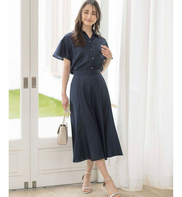 any SiS「【速乾・接触冷感】スムージーポリエステル フレアスカート」|スカート|