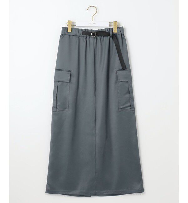 any SiS「【WEB・一部店舗限定】サテンカーゴ スカート」|スカート|