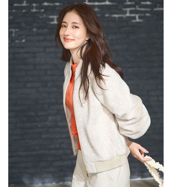 ANY SIS「スライバー ブルゾン」|ブルゾン・スタジャン|アイボリー