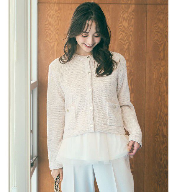any SiS「【2SET】チュールインナー ツイン」|カーディガン|