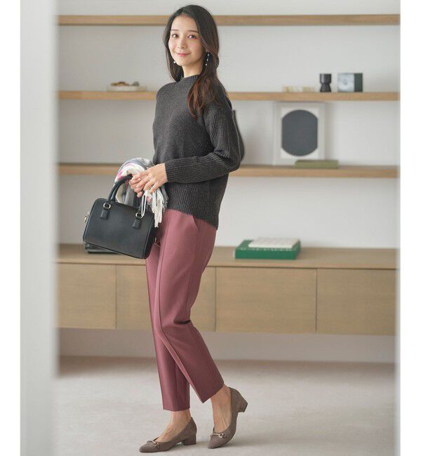 any SiS「【洗える】サイドケーブルアンゴラブレンド ニット」|ニット・セーター|