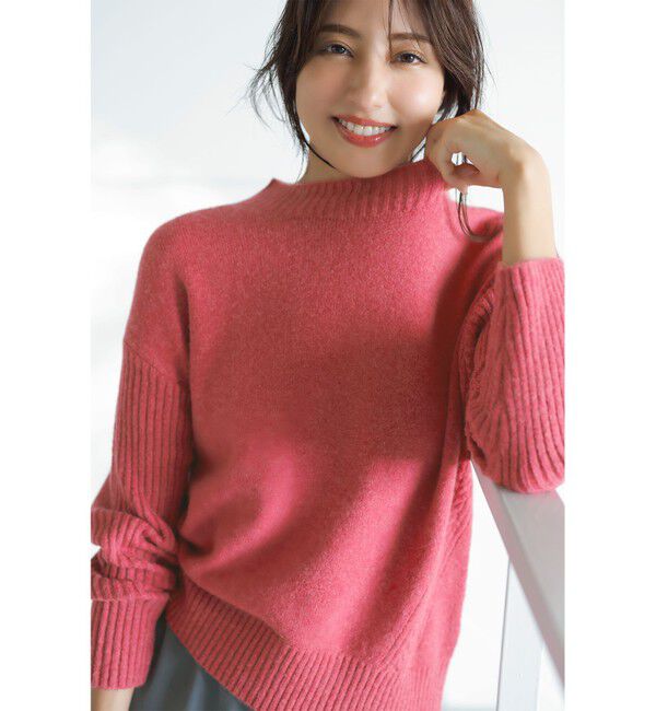 any SiS「【洗える】サイドケーブルアンゴラブレンド ニット」|ニット・セーター|