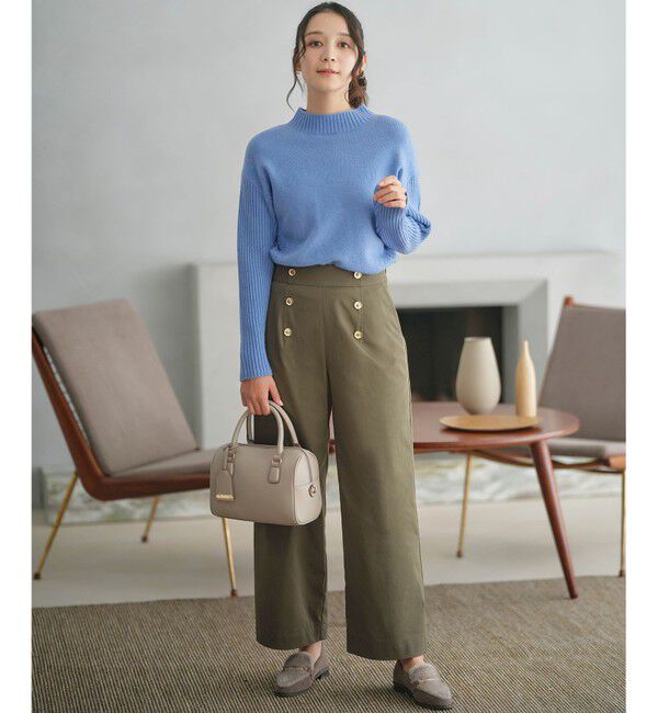 any SiS「【洗える】サイドケーブルアンゴラブレンド ニット」|ニット・セーター|