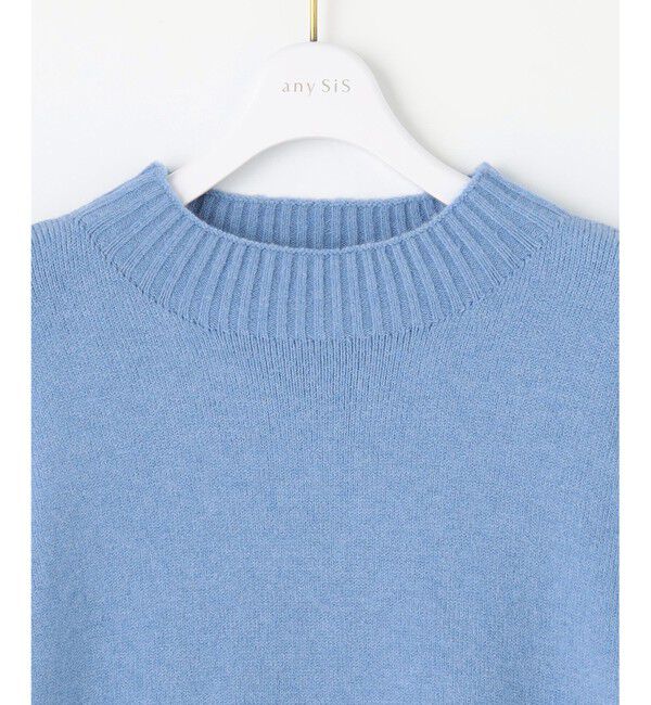 any SiS「【洗える】サイドケーブルアンゴラブレンド ニット」|ニット・セーター|