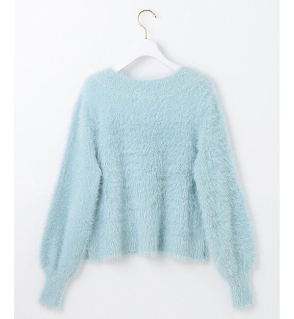 ANY SIS「【洗える】フィルムラメシャギー ニット」|ニット・セーター|