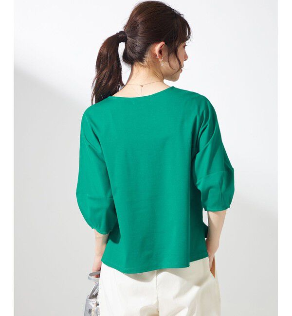 ANY SIS「【撥水・汗ジミ防止・UVケア・洗える】スーピマスムース クロップド Tシャツ」|Tシャツ・カットソー|