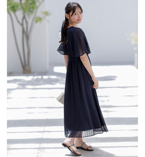 ANY SIS「【洗える】シアーパターン ワンピース」|ワンピース|