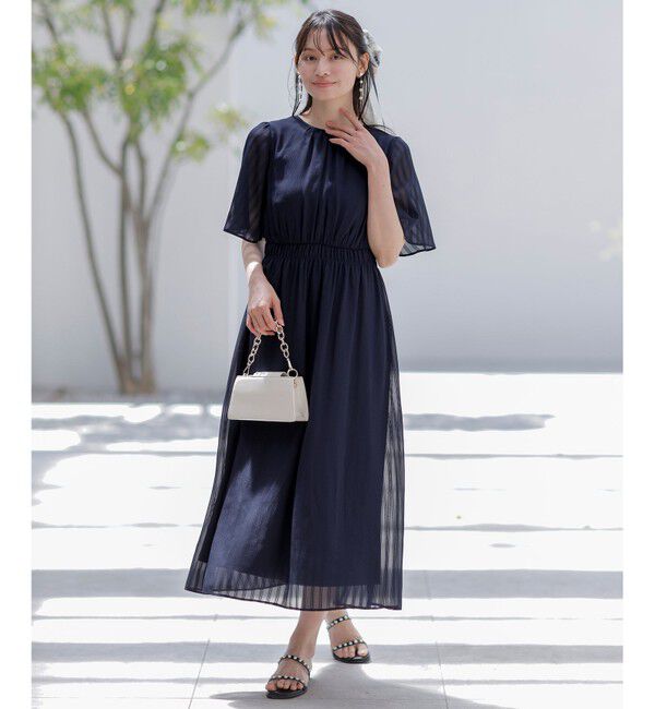 ANY SIS「【洗える】シアーパターン ワンピース」|ワンピース|