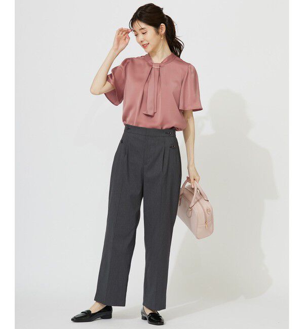 ANY SIS「【洗える】4WAY半袖 ボウブラウス」|シャツ・ブラウス|