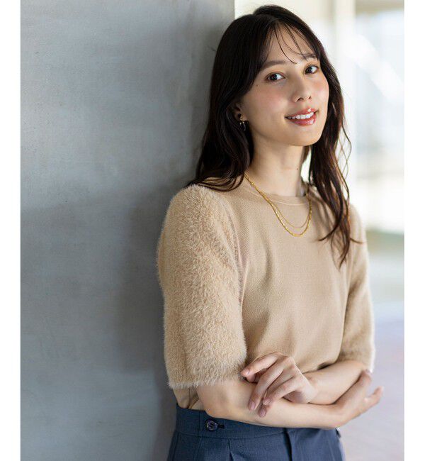 any SiS「【洗える】シャギースリーブ ニット」|ニット・セーター|ﾗｲﾄﾍﾞｰ