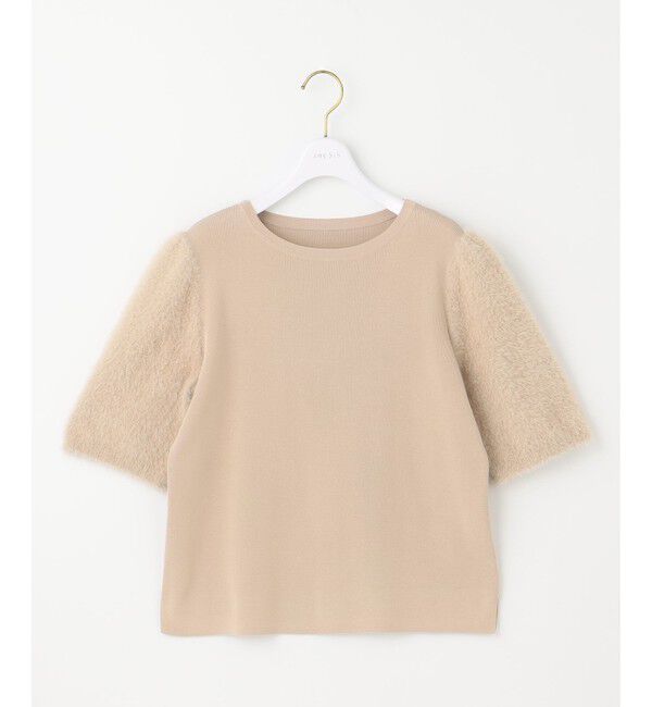 any SiS「【洗える】シャギースリーブ ニット」|ニット・セーター|