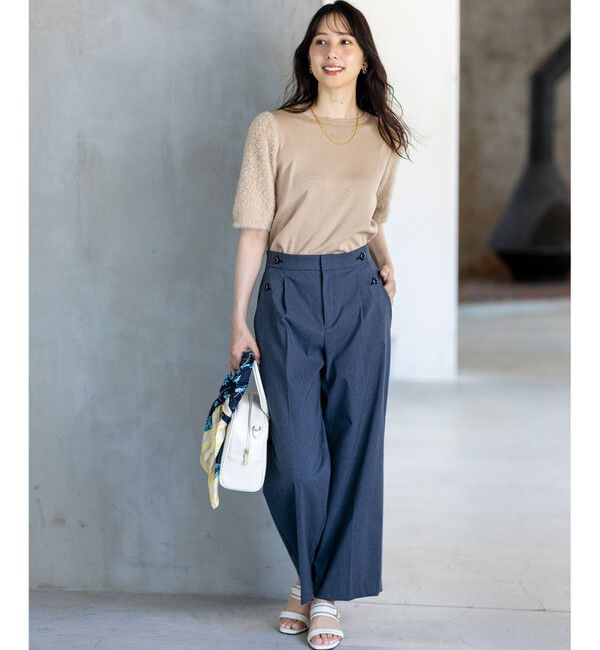 any SiS「【洗える】シャギースリーブ ニット」|ニット・セーター|