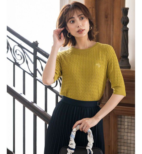 ANY SIS「ケーブルニット プルオーバー」|ニット・セーター|ｼﾄﾗｽｲｴ