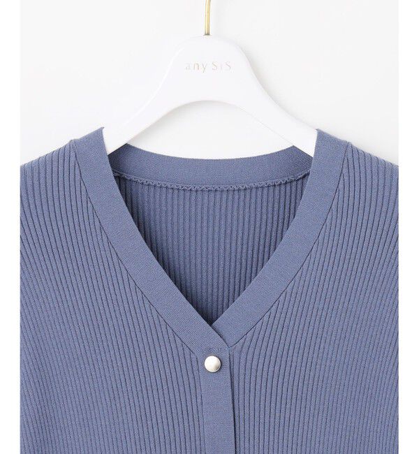 ANY SIS「シアーフリルペプラム ニット」|ニット・セーター|