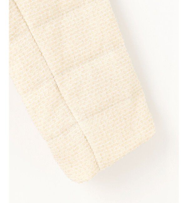 ANY SIS「【2WAY】ツイードノーカラー ダウンジャケット」|ダウン|