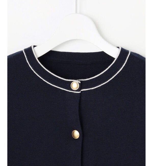 ANY SIS「CICA加工 ニット ジャケット」|カーディガン|