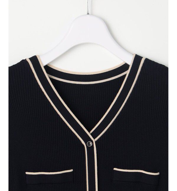 ANY SIS「バイカラーデザインニット ワンピース」|ワンピース|