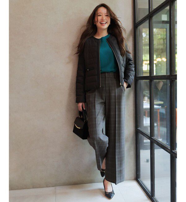 ANY SIS「【2WAY】ノーカラーダウン ジャケット」|ダウン|