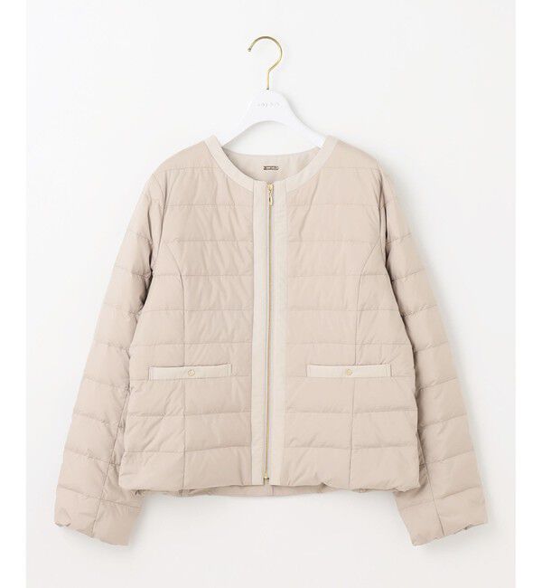 ANY SIS「【2WAY】ノーカラーダウン ジャケット」|ダウン|