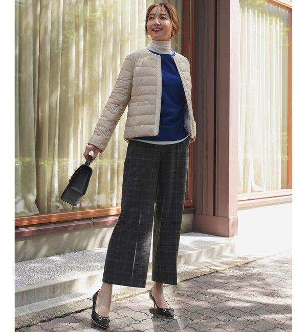 ANY SIS「【2WAY】ノーカラーダウン ジャケット」|ダウン|