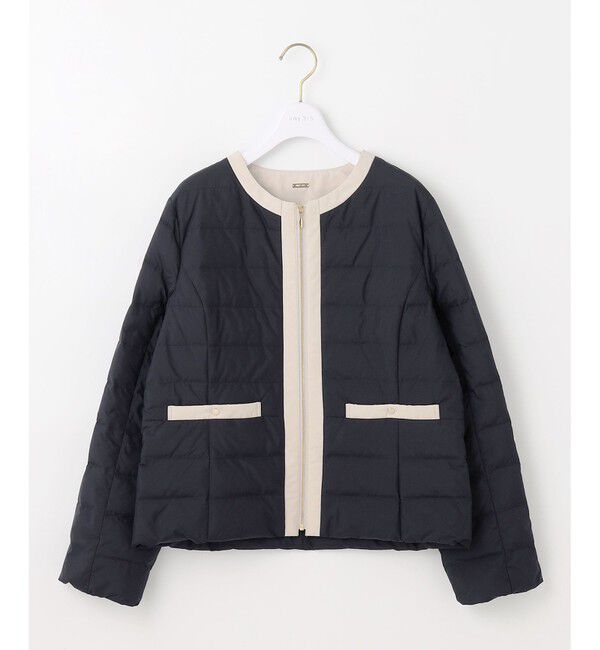 ANY SIS「【2WAY】ノーカラーダウン ジャケット」|ダウン|