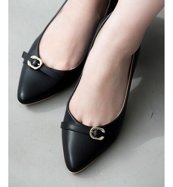 ANY SIS「【22.5~24.5cm】ベルテッドレディライク パンプス」|パンプス|ブラック