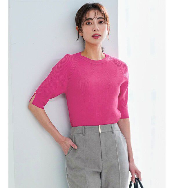 ANY SIS「コクーンスリーブ ニット」|ニット・セーター|ピンク