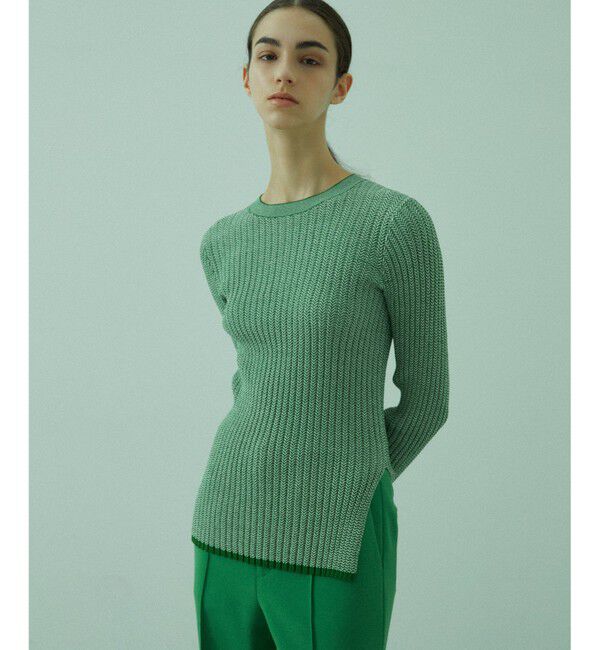 BEIGE,「GOURD / リブニット」|ニット・セーター|