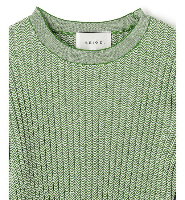 BEIGE,「GOURD / リブニット」|ニット・セーター|