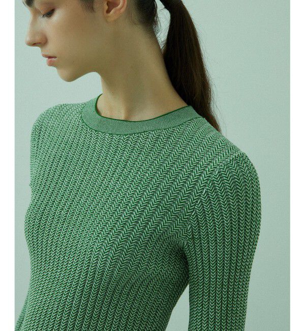 BEIGE,「GOURD / リブニット」|ニット・セーター|