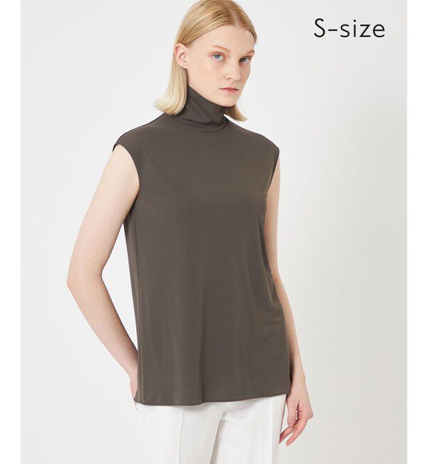 BEIGE,「【S-size】MELLE / ハイネックトップス」|Tシャツ・カットソー|Khaki