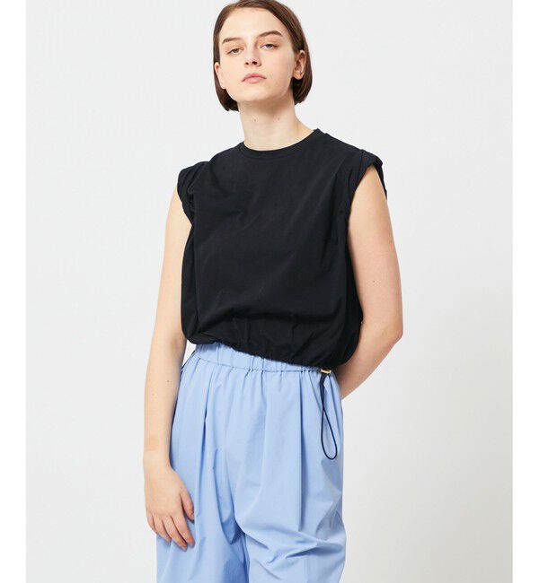 BEIGE,「LIONEL / ギャザートップス」|Tシャツ・カットソー|Black