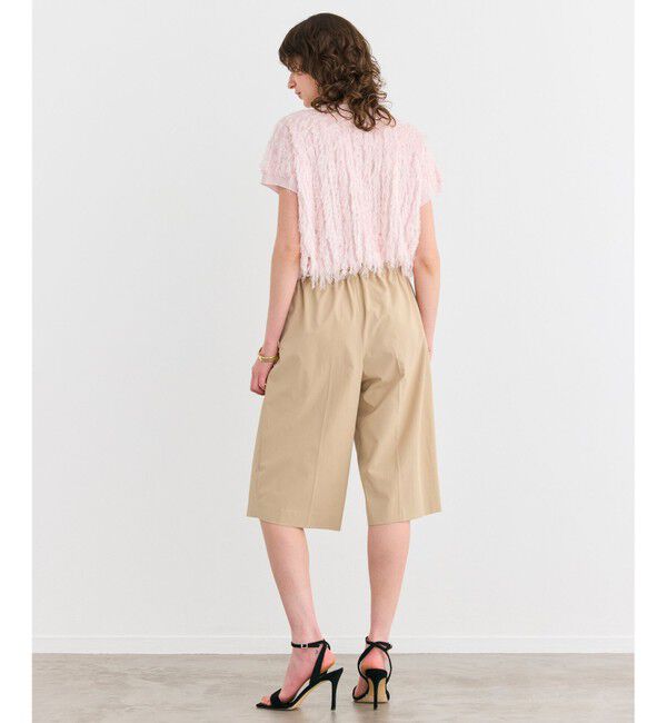 BEIGE,「【接触冷感/UVカット/洗える】YANN / ウエストゴムハーフタックパンツ」|その他|