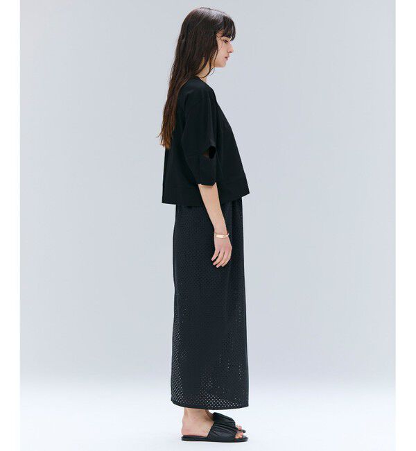 BEIGE,「【洗える】DUOMO / コットンスリットスリーブトップス」|Tシャツ・カットソー|