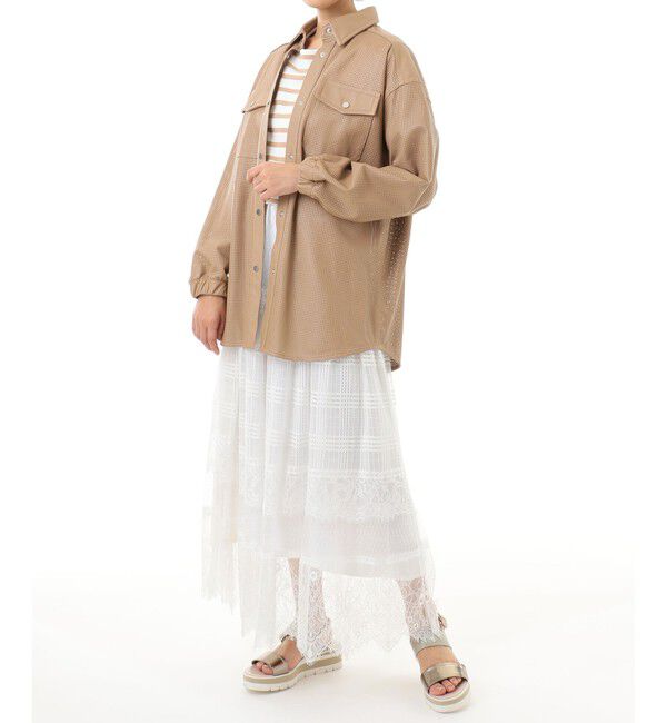 Grace Class「レース切替メッシュスカート」|スカート|