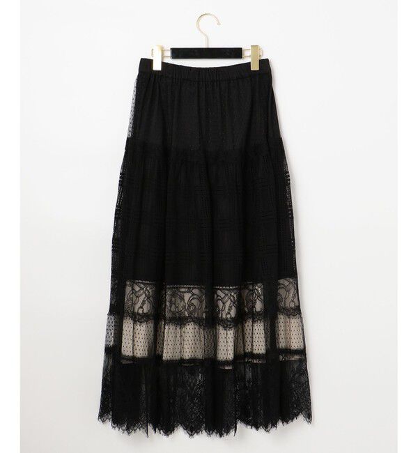 Grace Class「レース切替メッシュスカート」|スカート|