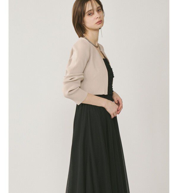 GRACE CONTINENTAL「ショートリブニットカーディガン」|ニット・セーター|