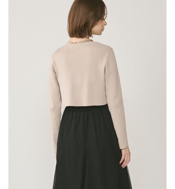 GRACE CONTINENTAL「ショートリブニットカーディガン」|ニット・セーター|